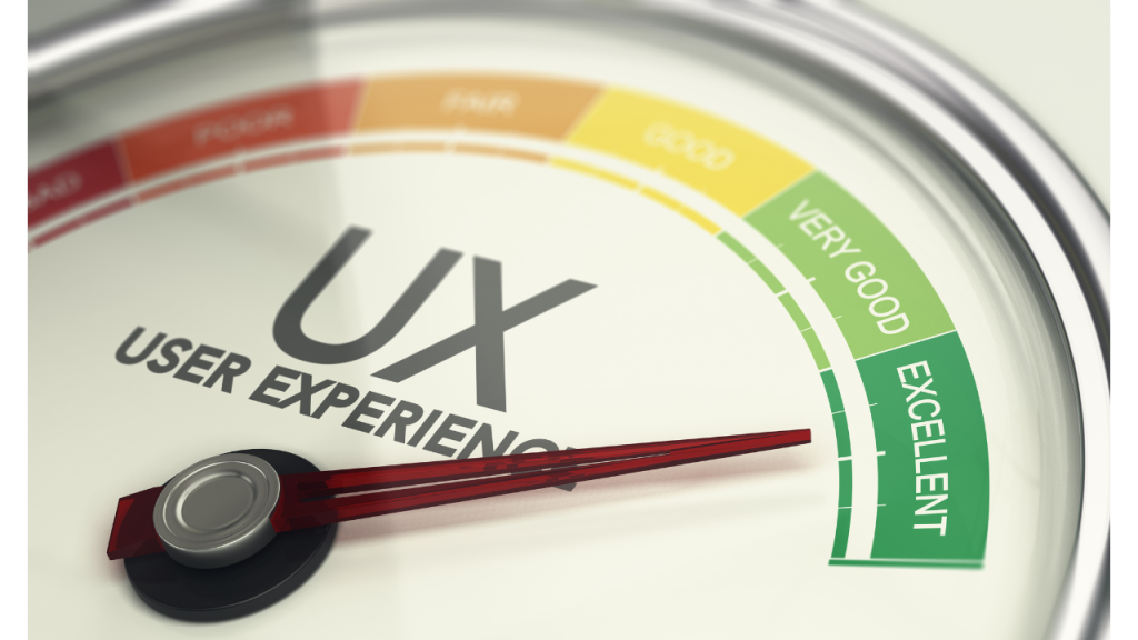 時計のような形のものにメモリとUX（USER EXPERIENCE）と書かれている画像。